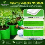 HDPE Circular Grow Bag 15x15 Inch | 260 GSM - Image 3