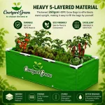 HDPE Rectangular Grow Bag | 4x1x1 ft | 360 GSM