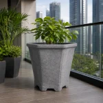 Heritage Floral Square Planter